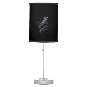 Crow F-Caw-F Funny Bird Saying Humor Meme Table Lamp
