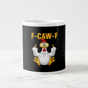 Crow F-Caw-F Funny Humor Gothic Giant Coffee Mug