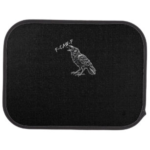 Crow F-Caw-F Funny Vintage Graphic Car Floor Mat