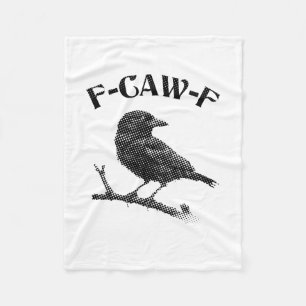 Crow F-CAW-F Halloween Fleece Blanket