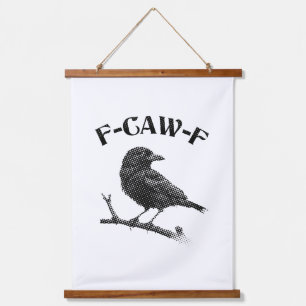 Crow F-CAW-F Halloween Hanging Tapestry