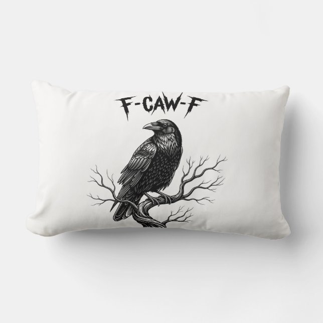 Crow - F-Caw-F Lumbar Pillow (Front)