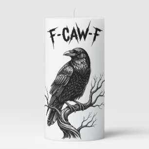 Crow - F-Caw-F Pillar Candle