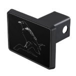 Crow (for Dark Backgrounds) Tow Hitch Cover at Zazzle