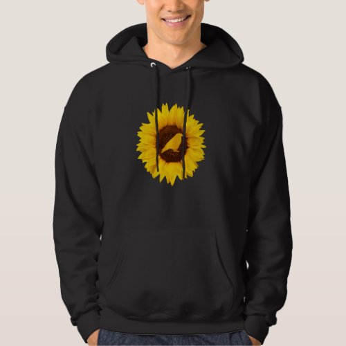 Crow For Women Men Raven Bird Sunflower Hoodie