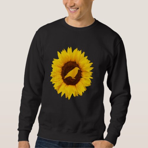 Crow For Women Men Raven Bird Sunflower Sweatshirt