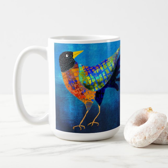 Crow Friends Mug (With Donut)