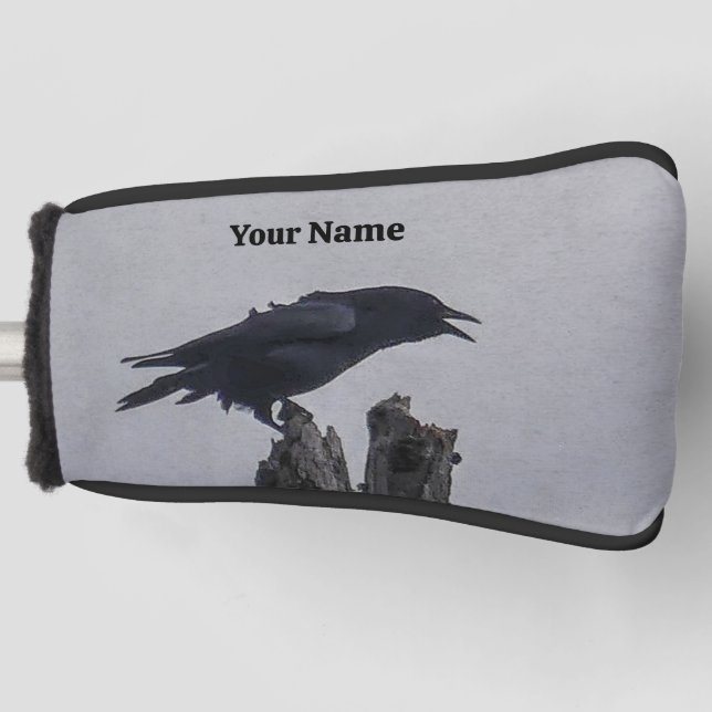 Crow Golf Head Cover (Front)