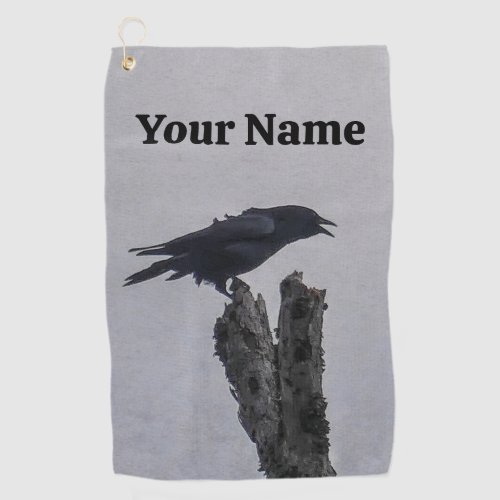 Crow Golf Towel