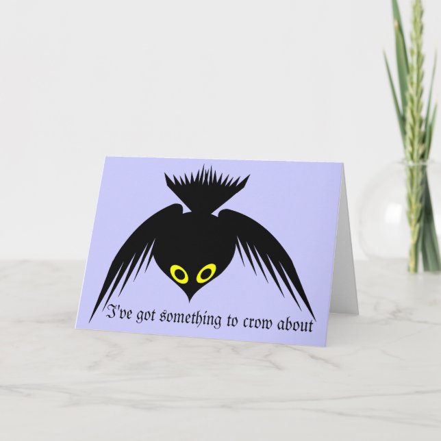 Crow Greeting Card (Front)