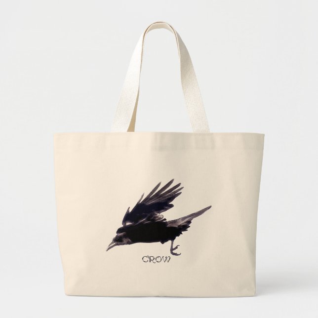 CROW Grocery Tote Bag (Front)