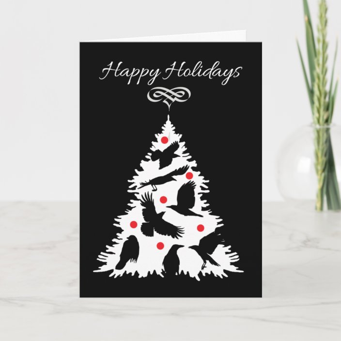 Crow Holiday Greeting Card