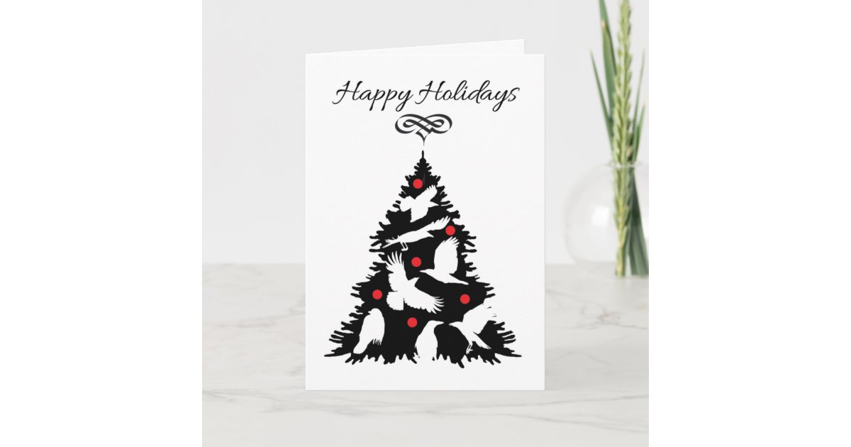 Crow Holiday Greeting Card Zazzle
