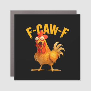 Crow Humor F-Caw-F Gothic Funny Retro Cool Car Magnet
