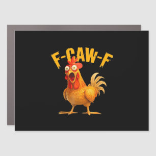 Crow Humor F-Caw-F Gothic Funny Retro Cool Car Magnet