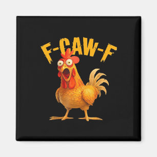 Crow Humor F-Caw-F Gothic Funny Retro Cool Magnet