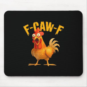 Crow Humor F-Caw-F Gothic Funny Retro Cool Mouse Pad