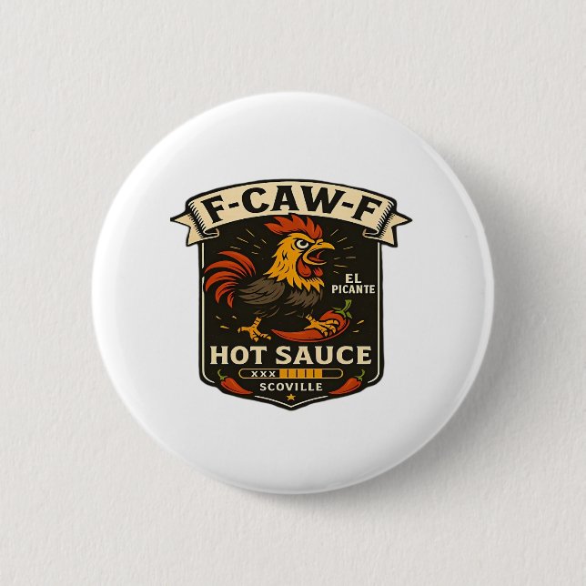 Crow Humor Funny Gothic F-Caw-F Button (Front)