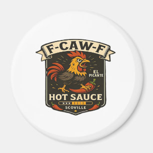 Crow Humor Funny Gothic F-Caw-F Magnet