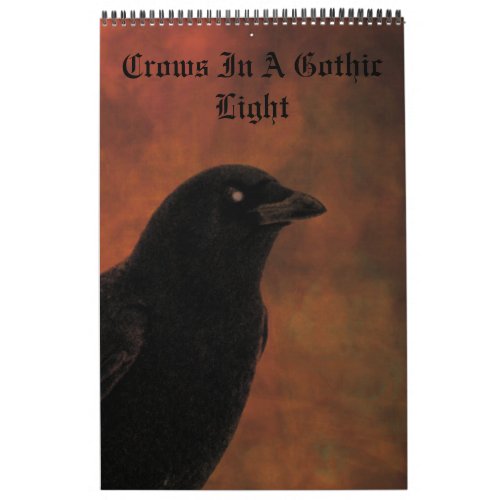 Crow In A Gothic Light Calendar