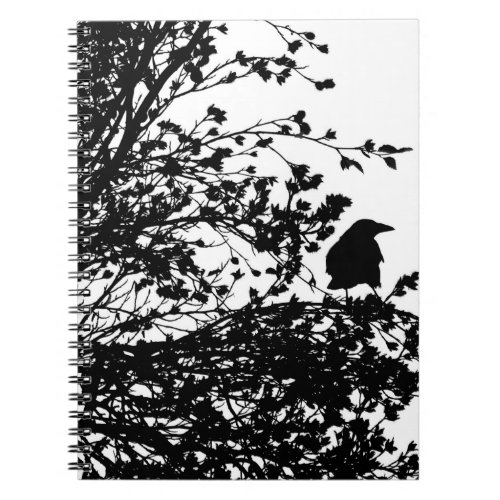 Crow in a tree notebook