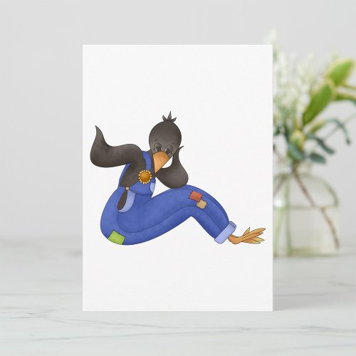 Crow In Overalls Invitations