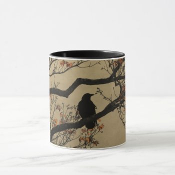 Crow In Tree Mug by Gothicolors at Zazzle