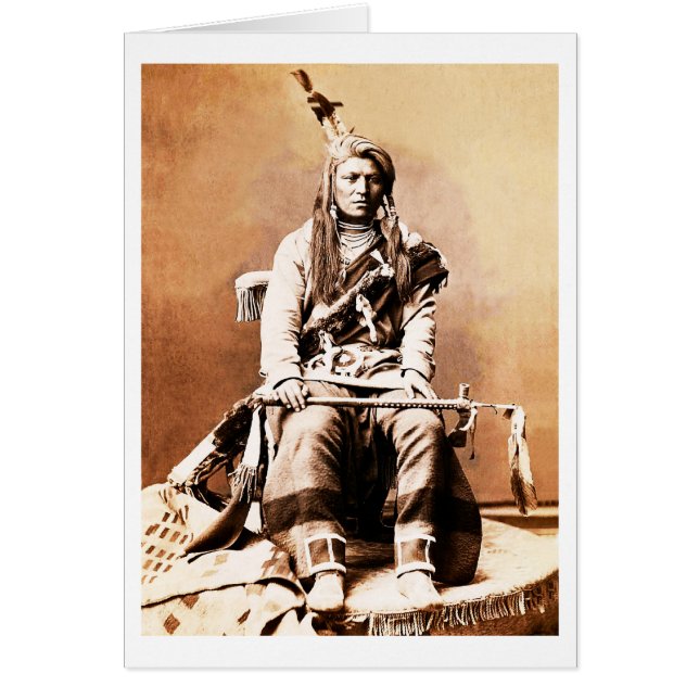 Crow indian, 1880 cards (Front)