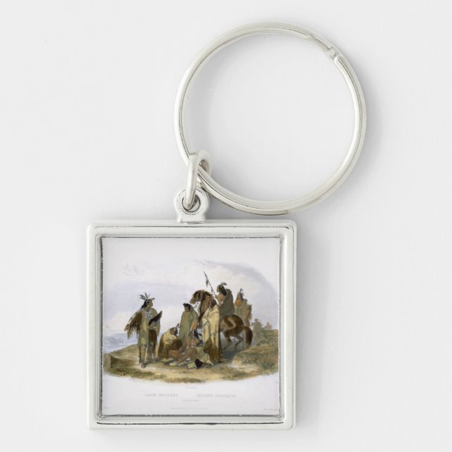 Crow Indians, plate 13 from volume 1 of `Travels i Keychain (Front)