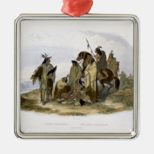 Crow Indians, plate 13 from volume 1 of `Travels i Metal Ornament