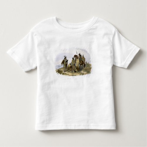 Crow Indians plate 13 from volume 1 of Travels i Toddler T_shirt