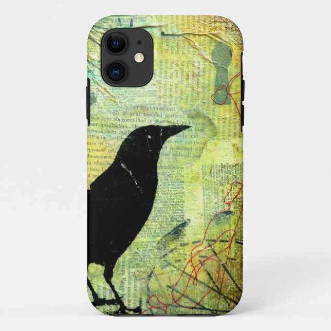 Crow Keyhole Silhouette Case-Mate iPhone Case (Back)