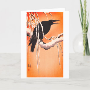 Crow Letterpress Thank You Card
