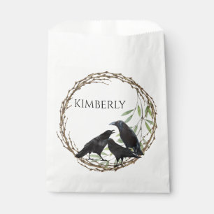 Crow Love Birds  Favor Bag