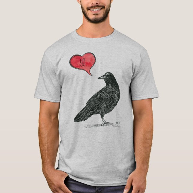 Crow Love T-Shirt (Front)
