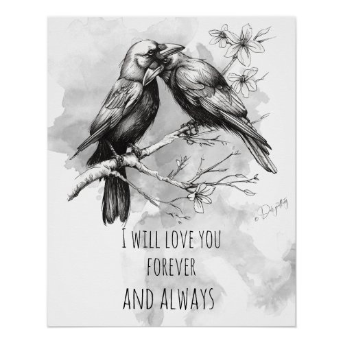 Crow Lover Forever and Always Poster