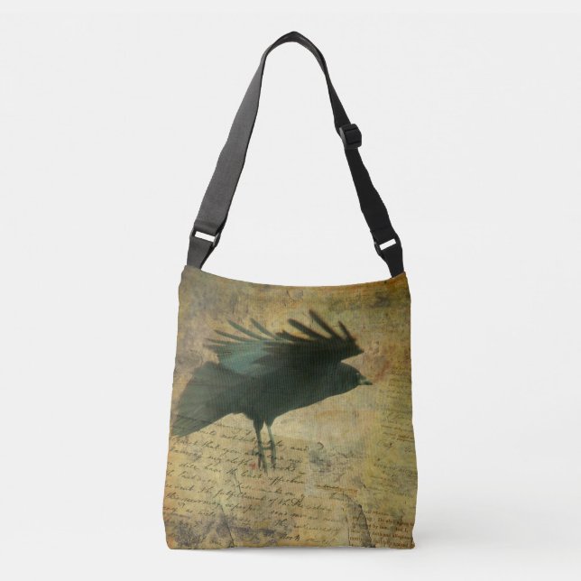 Crow Lover's Accessory Crossbody Bag (Front)