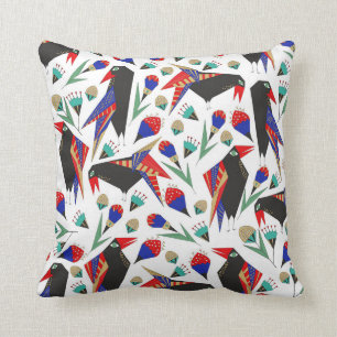 crow lovers pillow