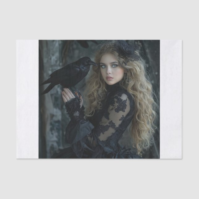 Crow Lyfe1 Tissue Paper (Front)