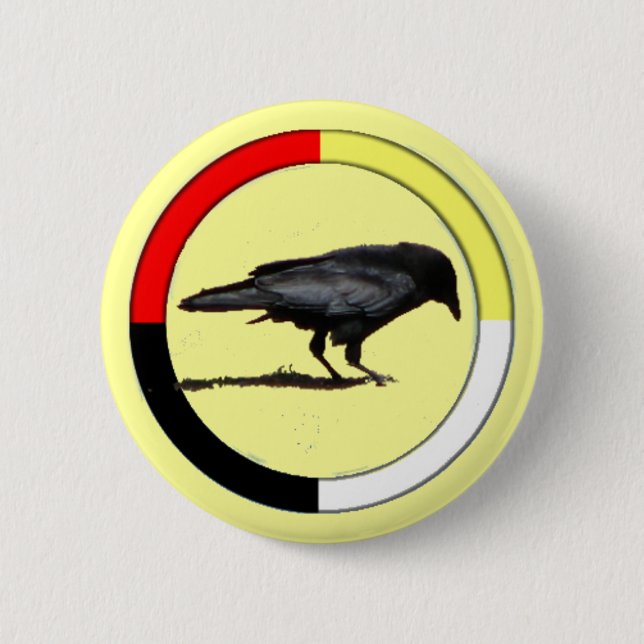 Crow Medicine Button (Front)