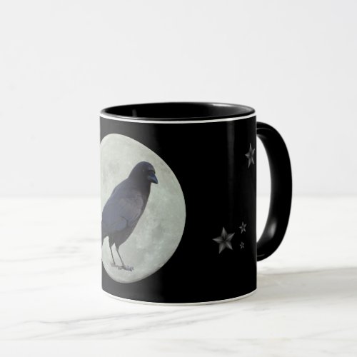 Crow Moon and Stars Mug