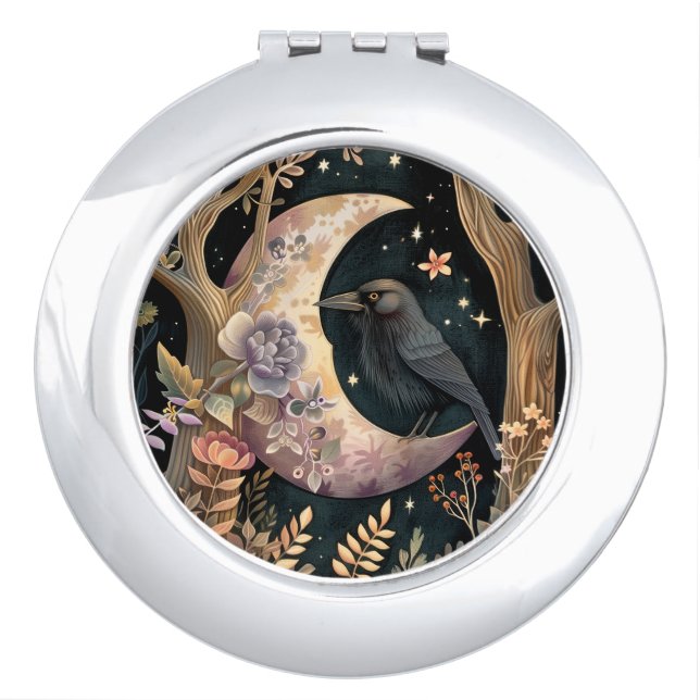 Crow Moon   Compact Mirror (Front)