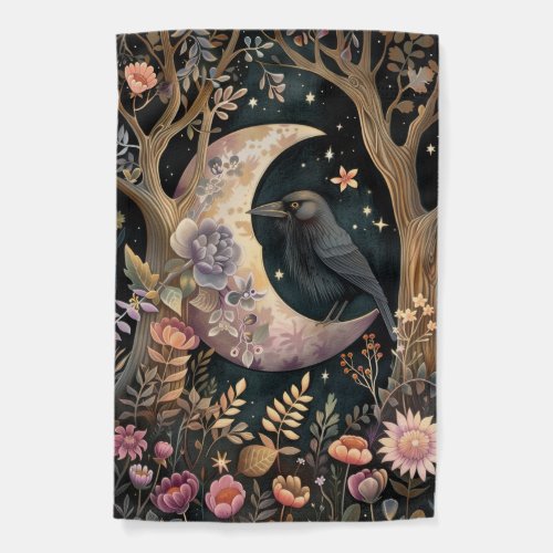 Crow Moon Garden Flag