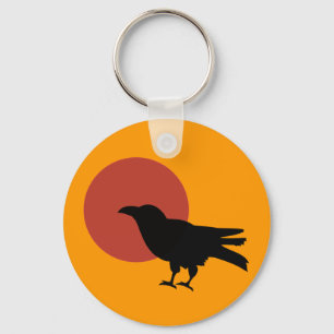 Crow Moon Keychain