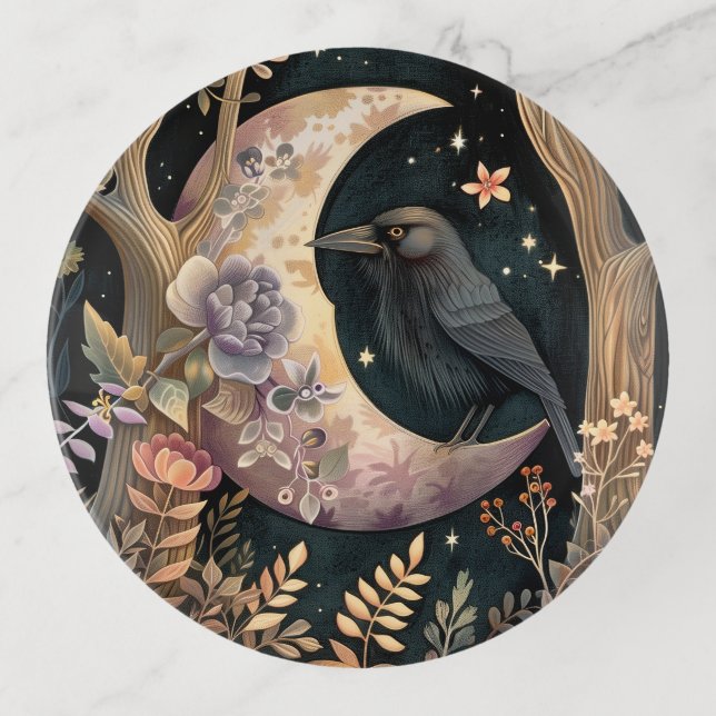 Crow Moon Trinket Tray (Front)