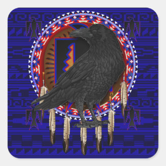 Crow Native American Sticker Design