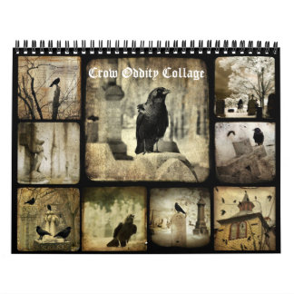 Crow Oddity Collage Calendar