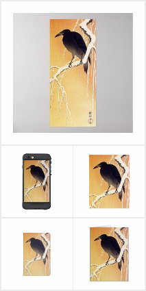 Crow on a Branch by Ohara Koson Gifts