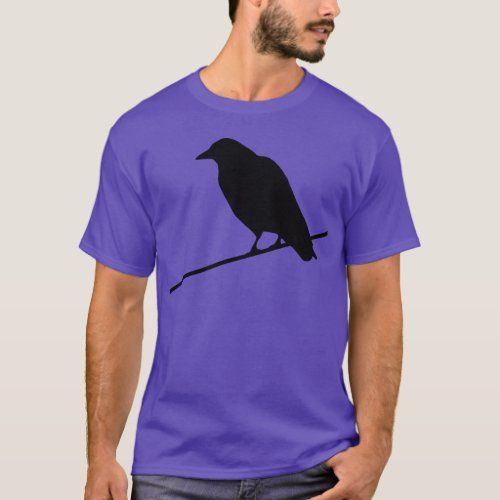 Crow on a Telephone Wire T_Shirt