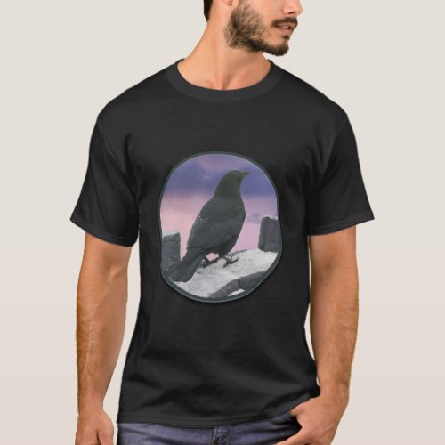 Crow On Castle Wall T_Shirt
